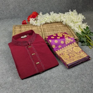 Premium Couple Set (Panjabi, Jamdani Saree)