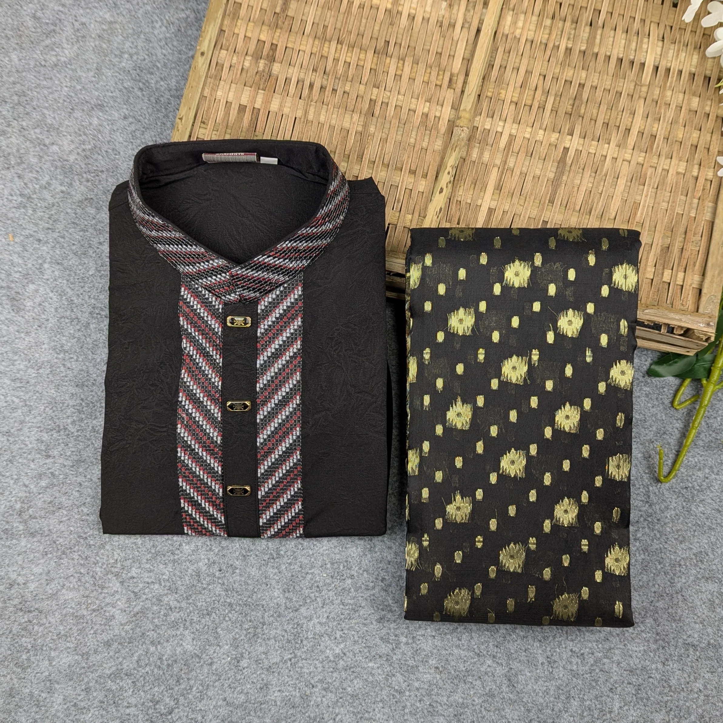 Premium Couple Set (Panjabi, Jamdani Saree)