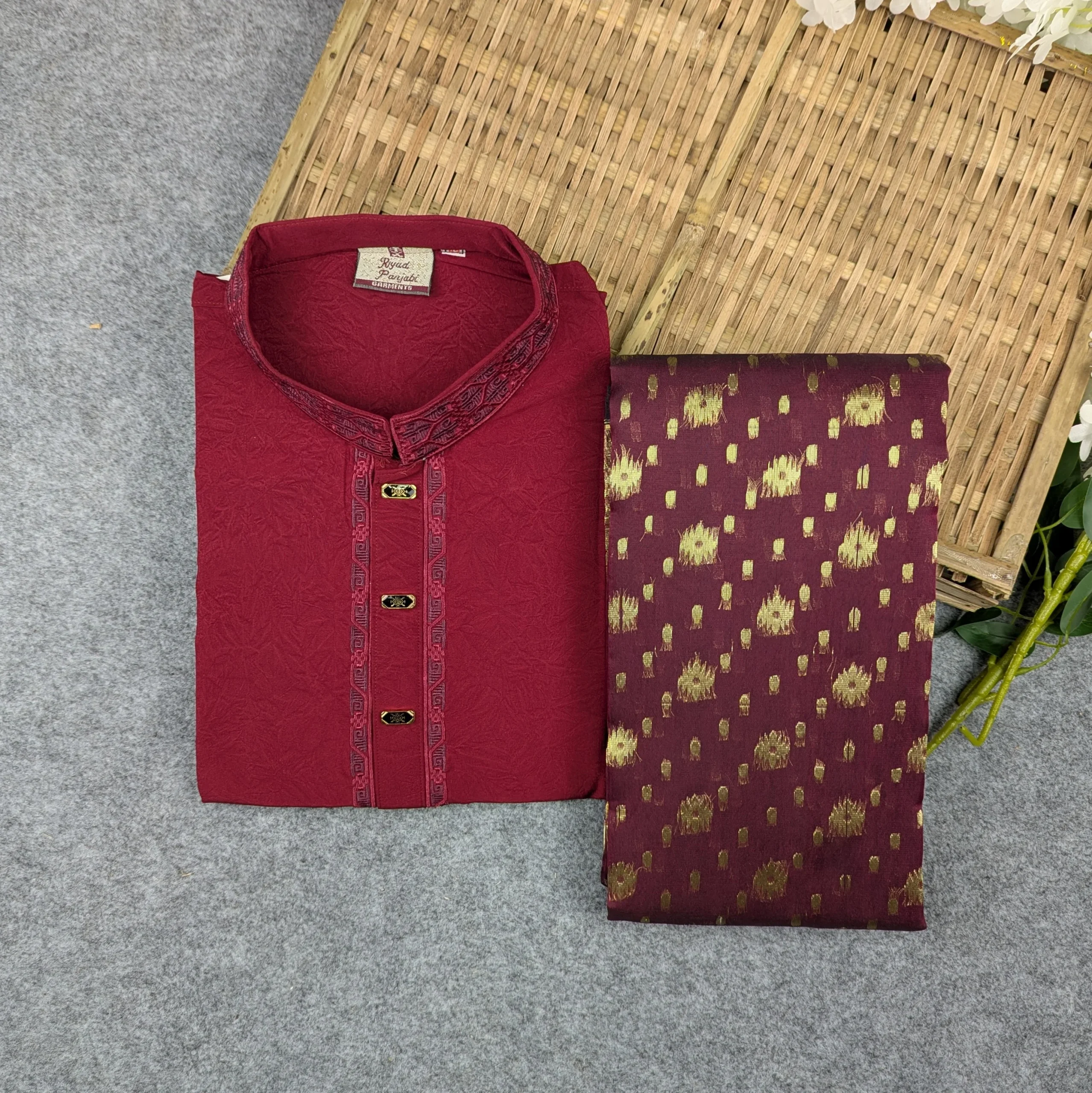 Premium Couple Set (Panjabi, Jamdani Saree)